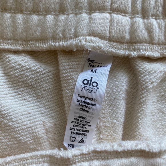 ALO Yoga Distressed Lounge Pants Sweatpants Sz M - Picture 7 of 10